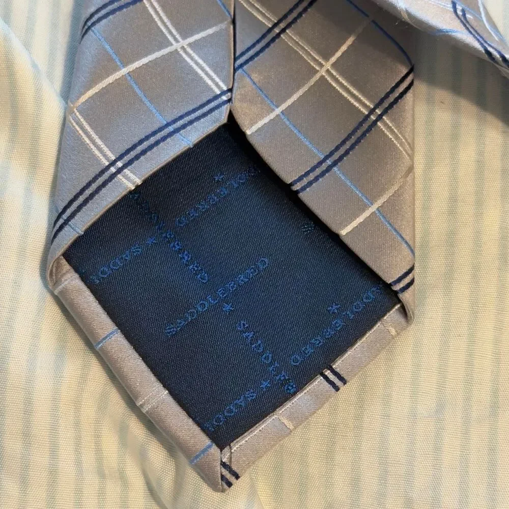 Saddlebred grey silk tie #silk #tie